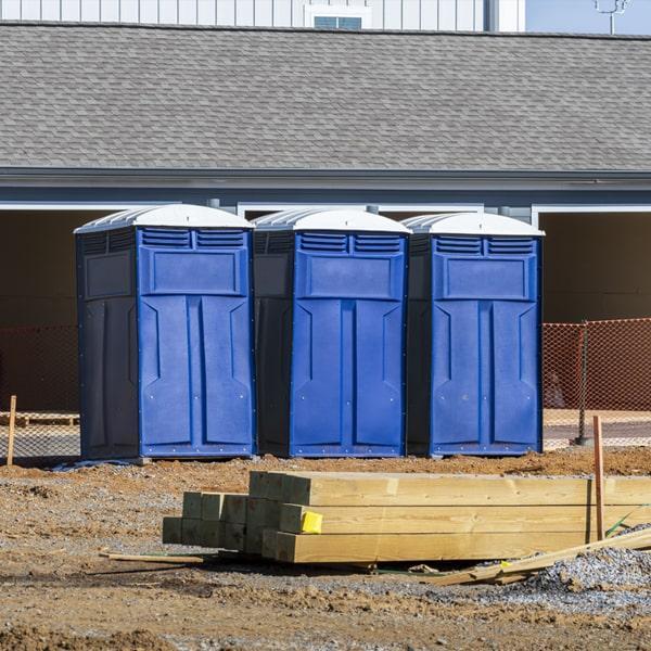 Heavy-duty construction site porta potty in Vineland, New Jersey