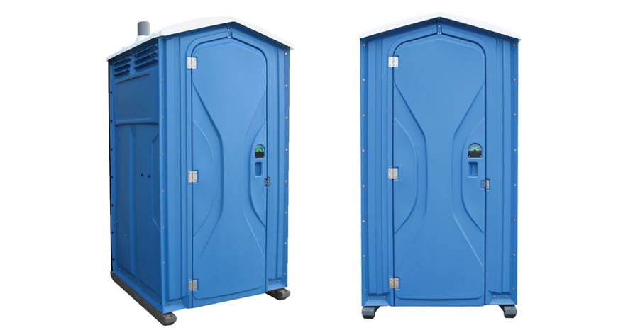 Long-term porta potty units on site in Vineland, New Jersey